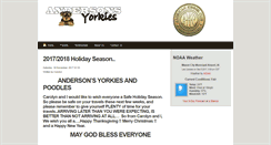 Desktop Screenshot of andersonsyorkies.com